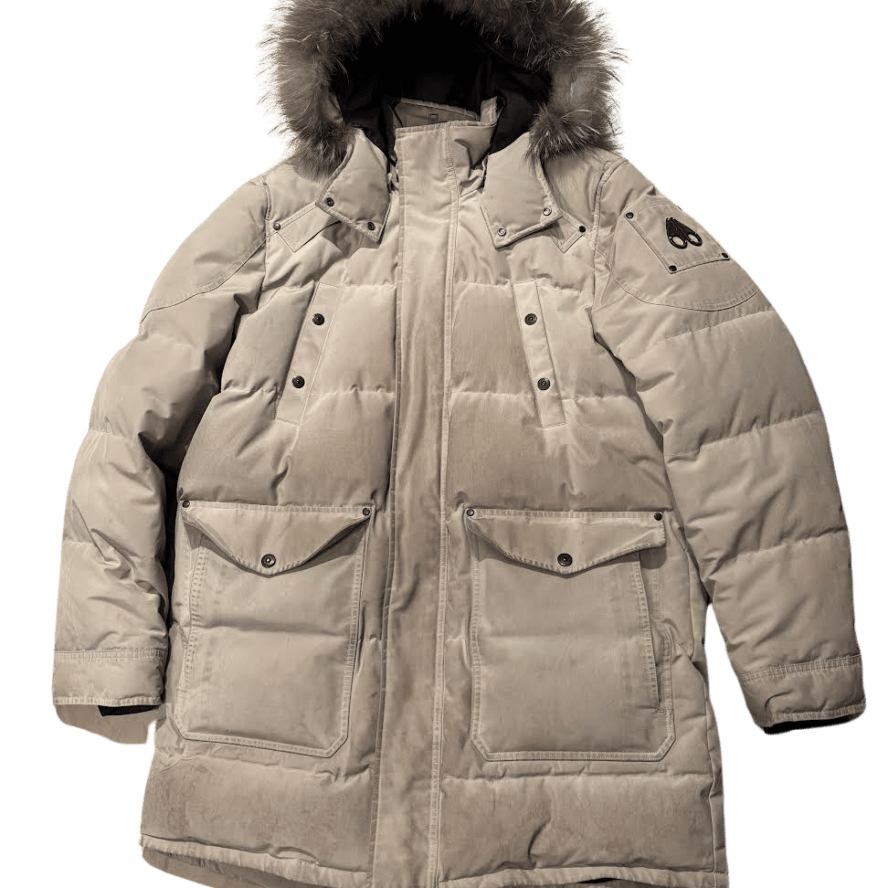 Moose Knuckles Big Ridge Parka Jacket Solar Beige, pre-owned, size XL – photo 1 of 2