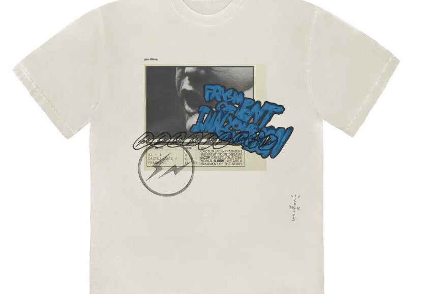 Travis Scott Cactus Jack For Fragment Manifest T-Shirt White