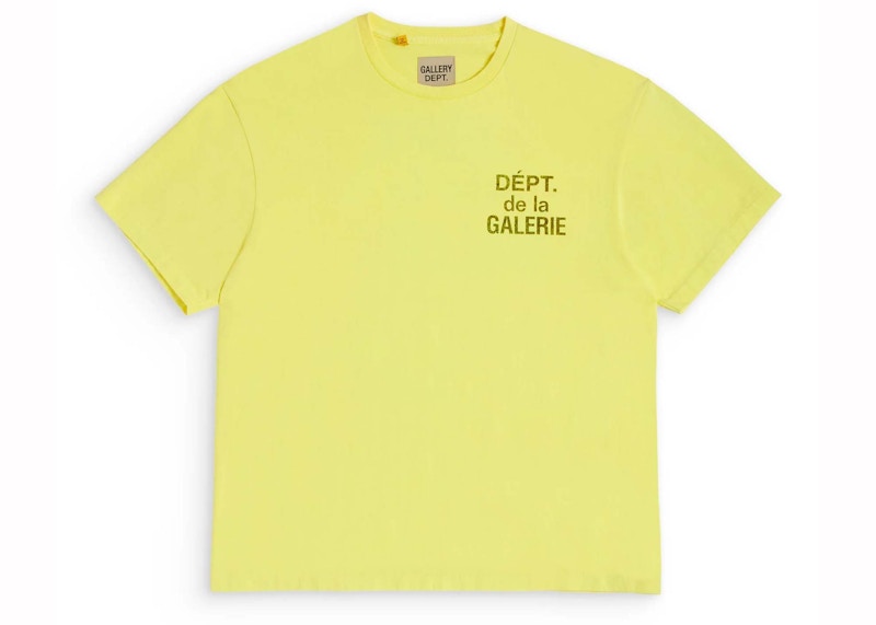 Gallery Dept. French Tee Flo Yellow (Worn Once)