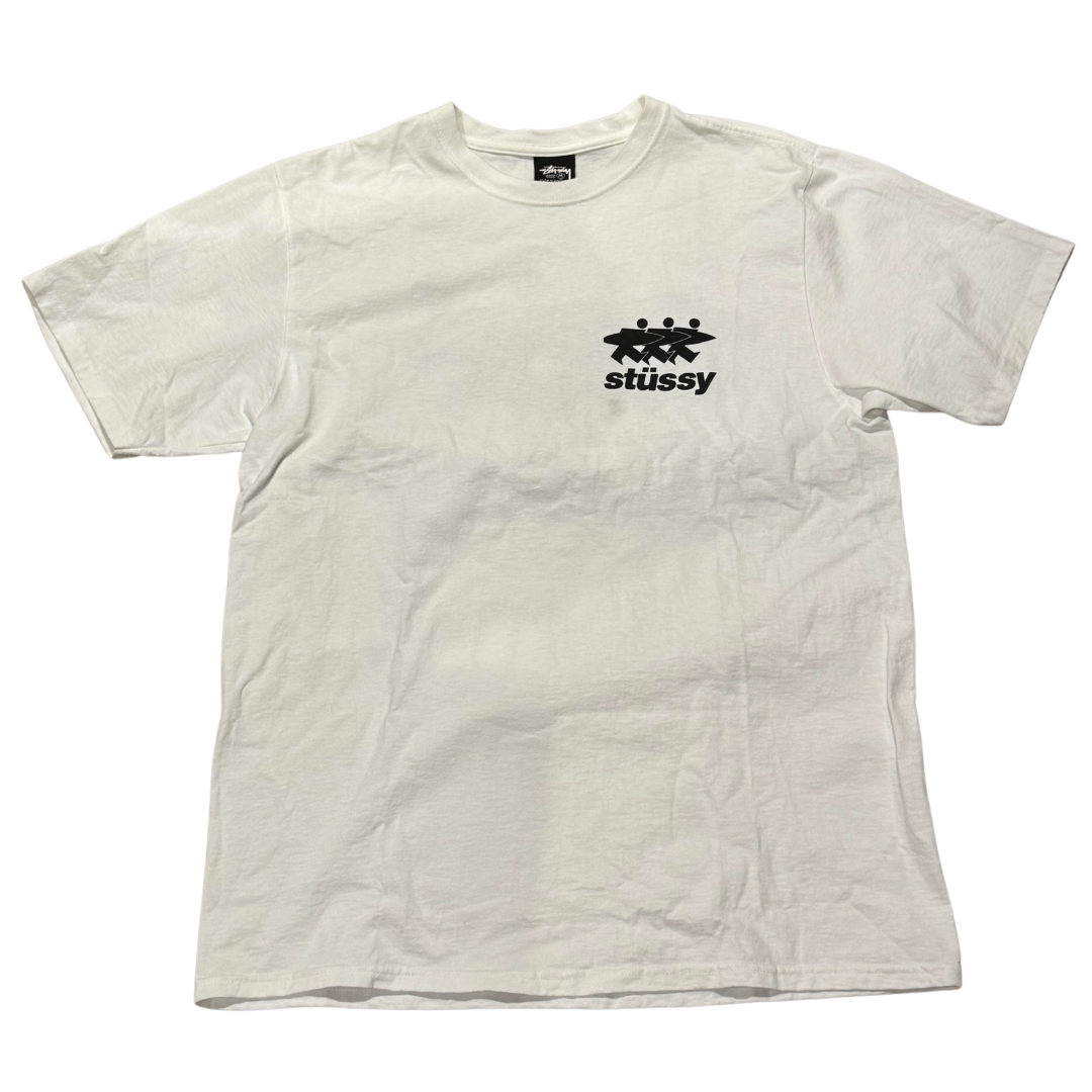 Stussy Surfman Tee White (Preowned)