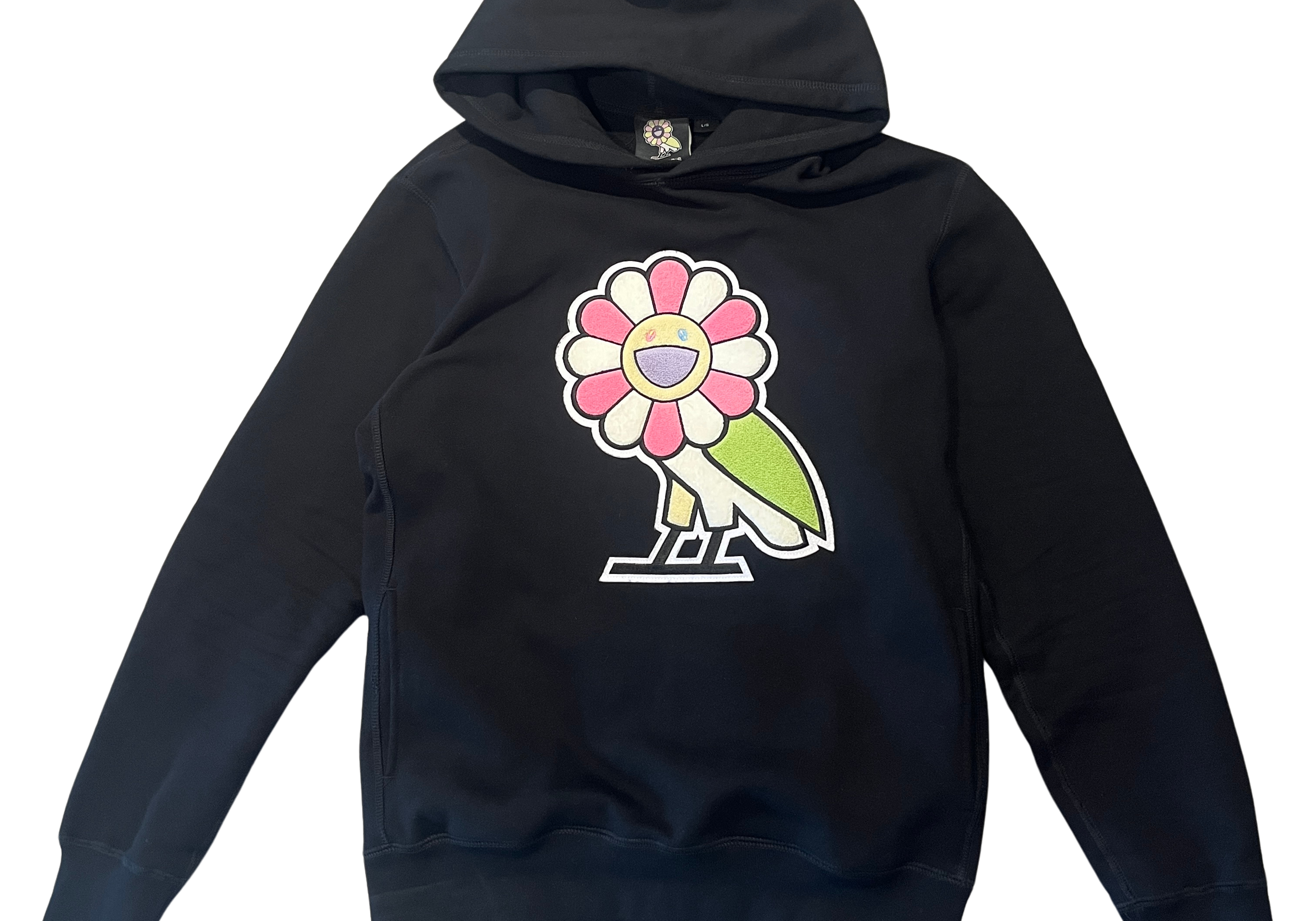 Takashi Murakami X Ovo Surplus Flower Owl Hoodie Black (Preowned Size M)