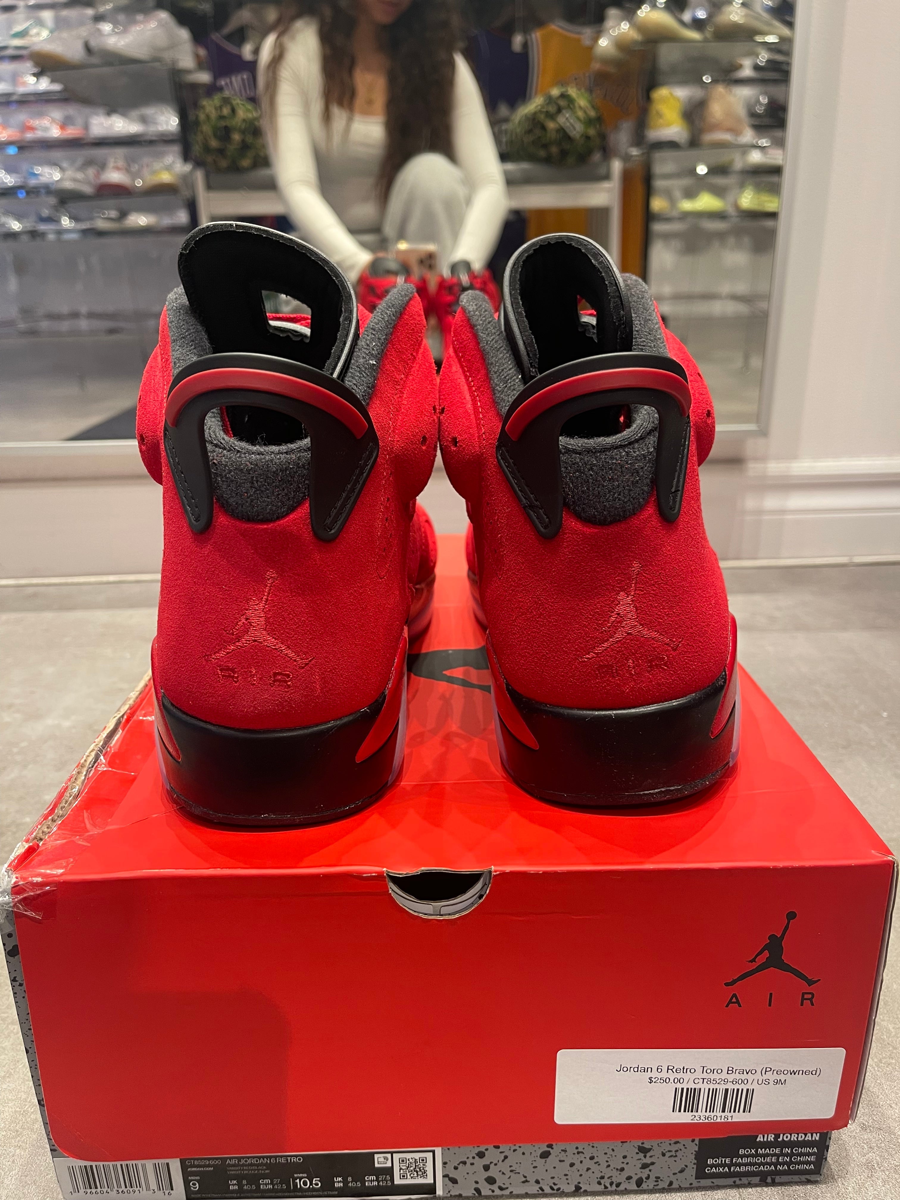 Jordan 6 Retro Toro Bravo (Preowned Size 9)