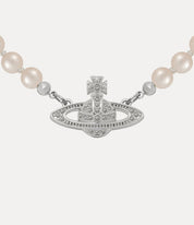 Vivienne Westwood Jewel Mini Bas Relief Pearl Choker  (Lightly Preowned)