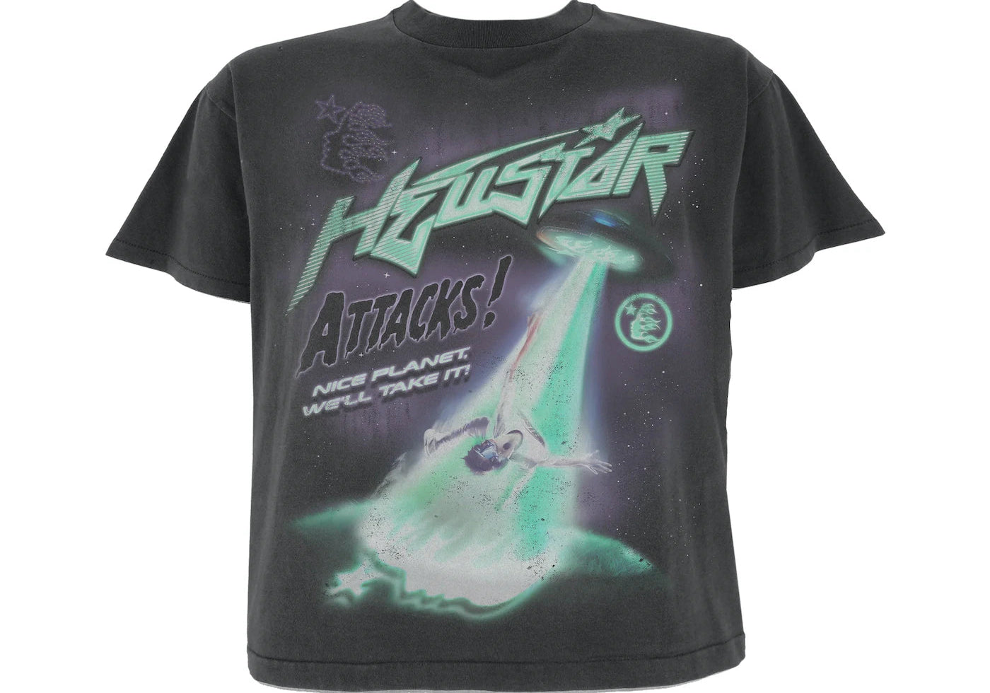 Hellstar Attacks T-Shirt Black