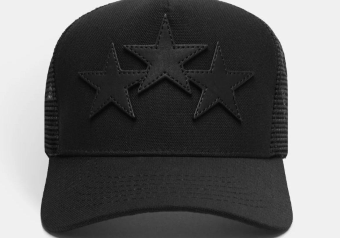 Amiri Black Star Trucker Hat Black (Preowned)