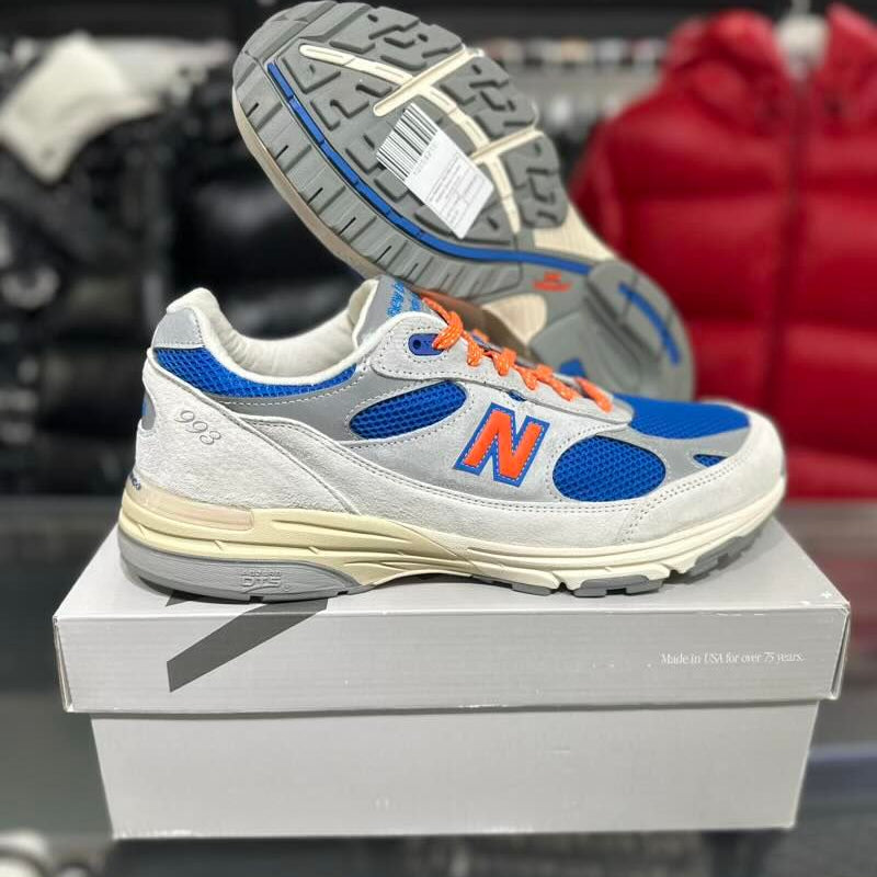 New Balance 993 MiUSA Kith Madison Square Garden Ancient Scroll, lightly used, US Men's 12 – photo 2 of 7