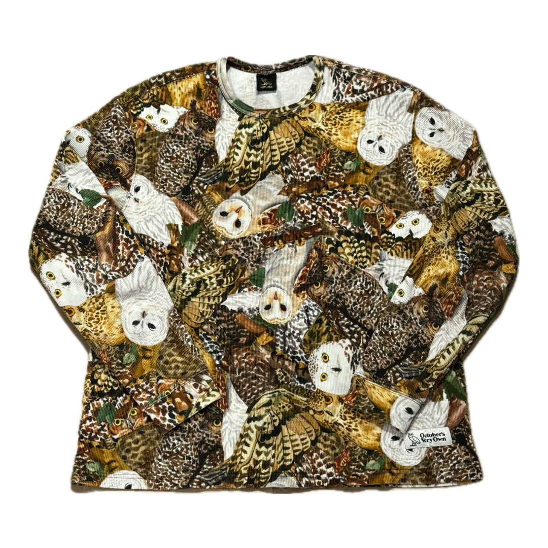 OVO Owl Camo Longsleeve Thermal Woodland Camo (Preowned)