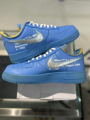Nike Air Force 1 Low Off-White MCA University Blue, pre-owned, US Men's 10 – photo 5 of 7