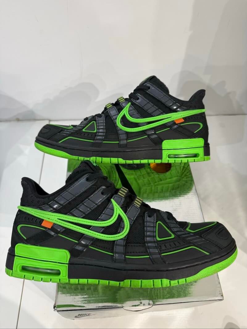 Nike Air Rubber Dunk Off-White Green Strike, pre-owned, US Men's 10 – photo 4 of 7