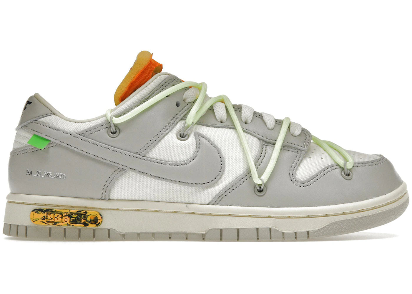 Nike Dunk Low Off-White Lot 43, pre-owned, US Men's 10 – photo 1 of 7