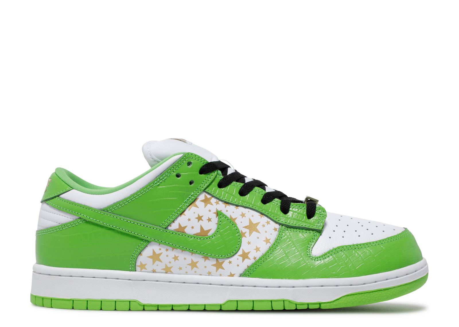 Nike SB Dunk Low Supreme Stars Mean Green (2021), brand new, US Men's 9.5