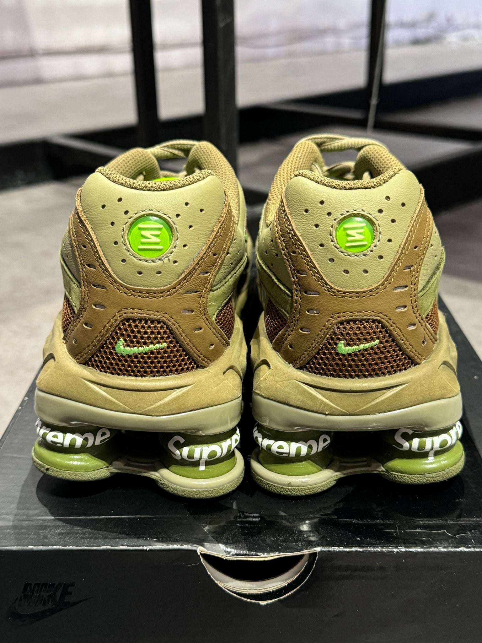 Nike Shox Ride 2 SP Supreme Olive, pre-owned, US Men's 8 – photo 6 of 7