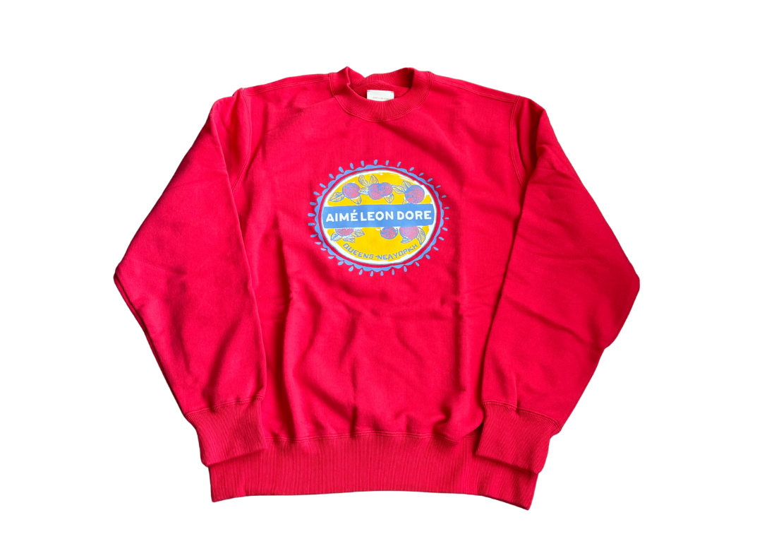 Aime Leon Dore Queens New York Crewneck Red