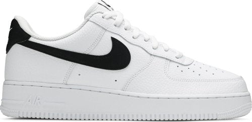 Nike Air Force 1 Low White Black Pebbled Swoosh (Preowned)