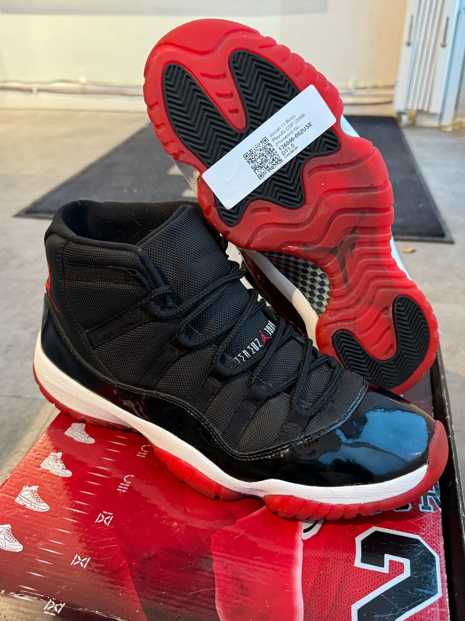 Jordan 11 Retro Playoffs CDP (2008) (Preowned Size 11.5) (Separation)