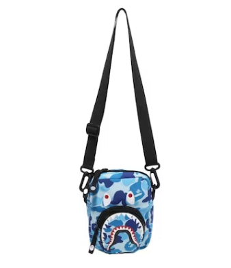 BAPE ABC Camo Shark Mini Bag Blue