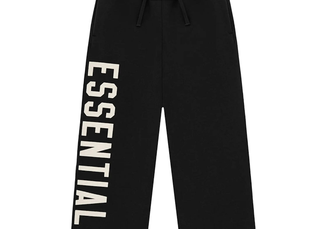 Fear of God Essentials Kids Fleece Relaxed Sweatpants (FW24) Black