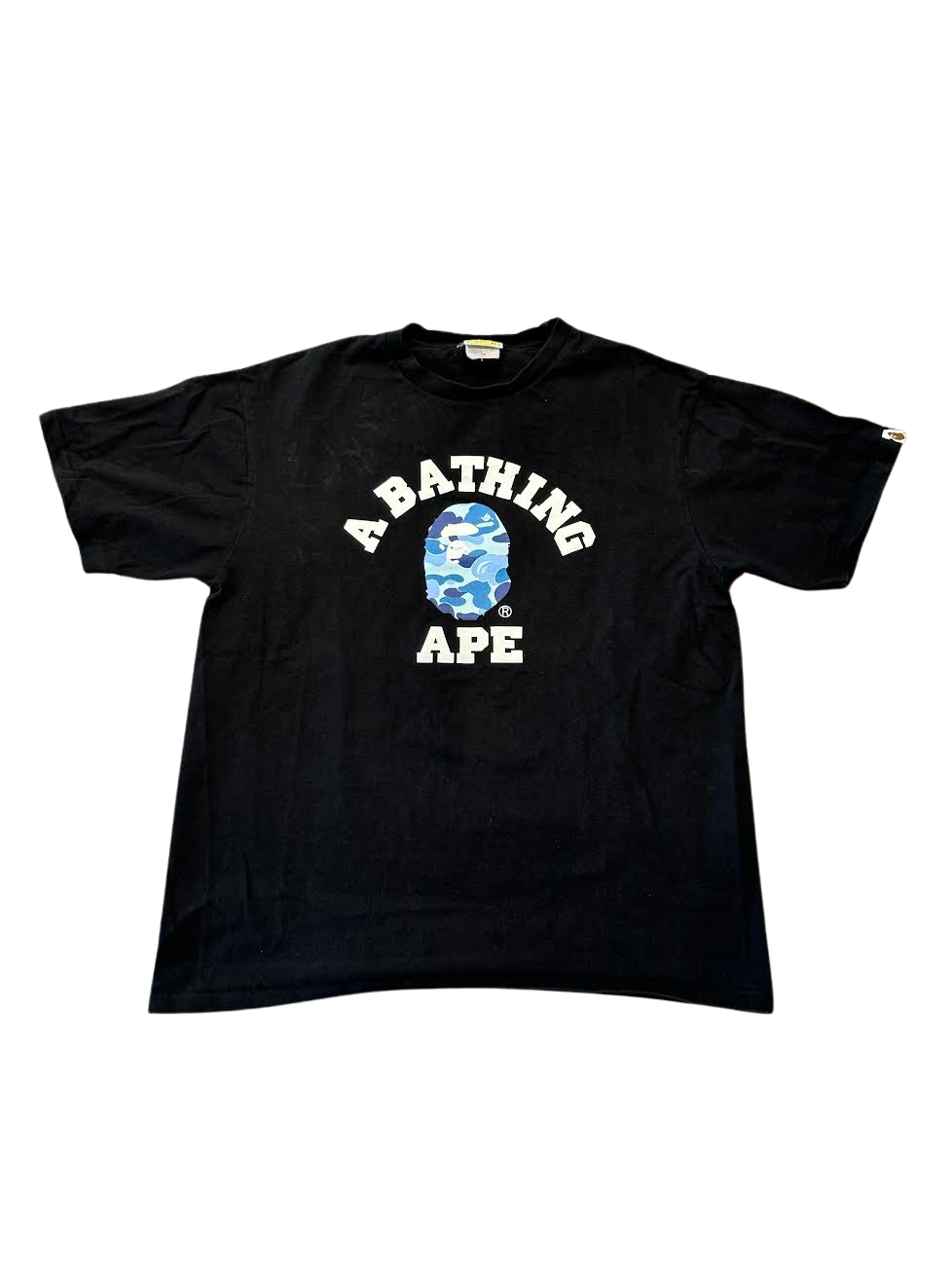 Bape ABC Camo College Tee Black/Blue (Preowned)