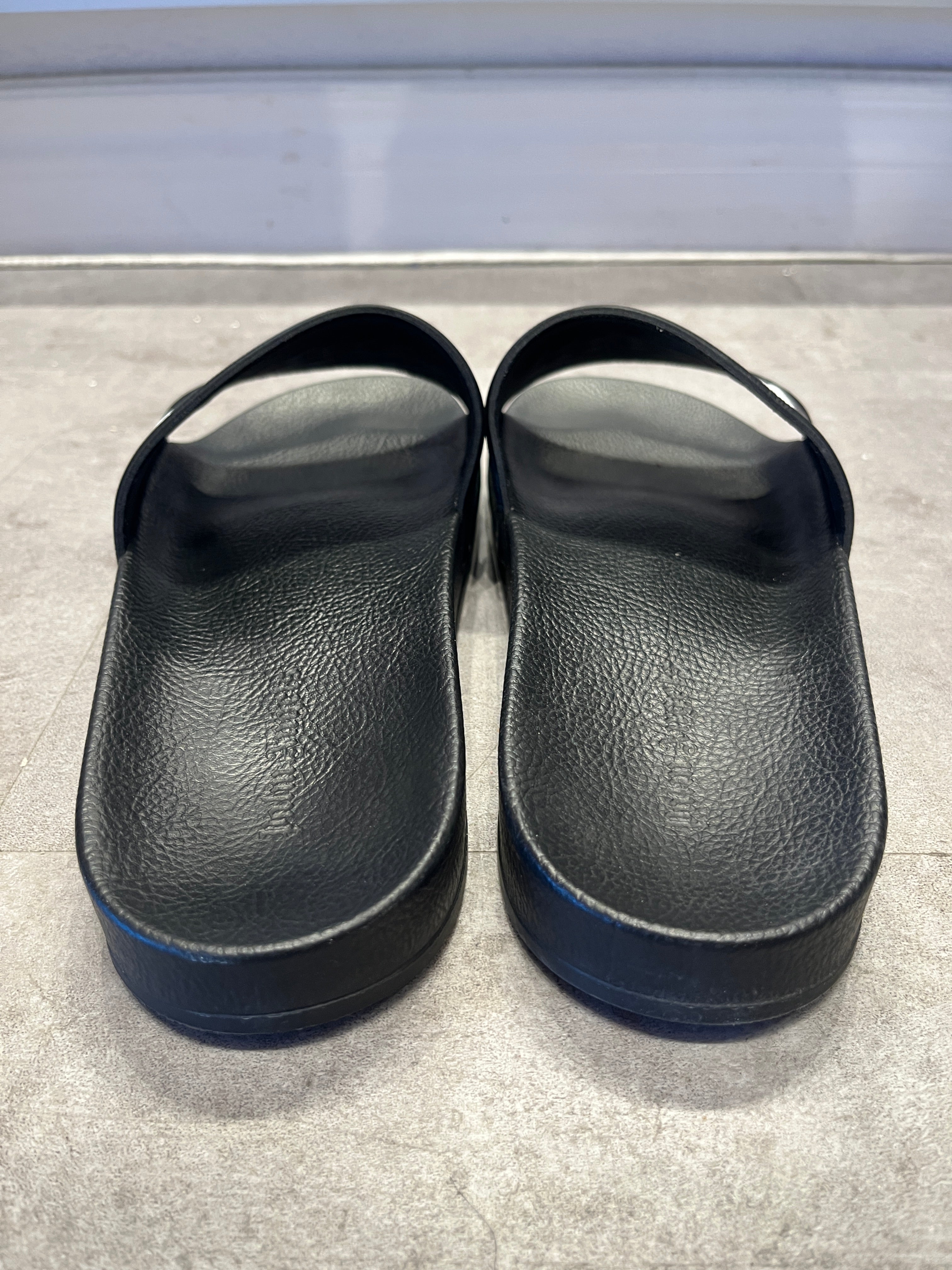 Palm Angels Pool Slides Black (Preowned Size 11)