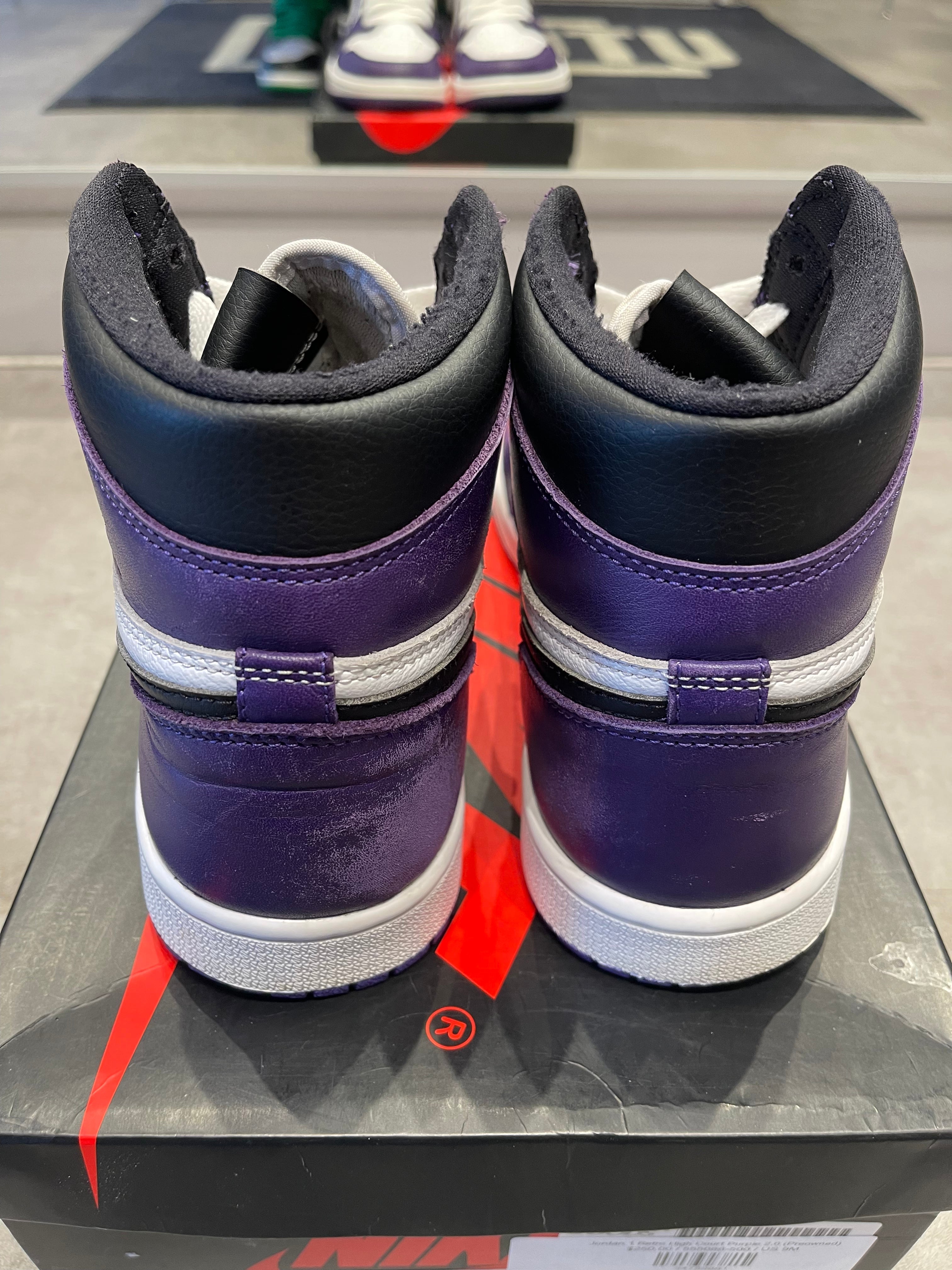 Jordan 1 Retro High Court Purple 2.0 (Preowned Size 9)