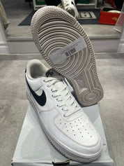 Nike Air Force 1 Low White Black Pebbled Swoosh (Preowned)