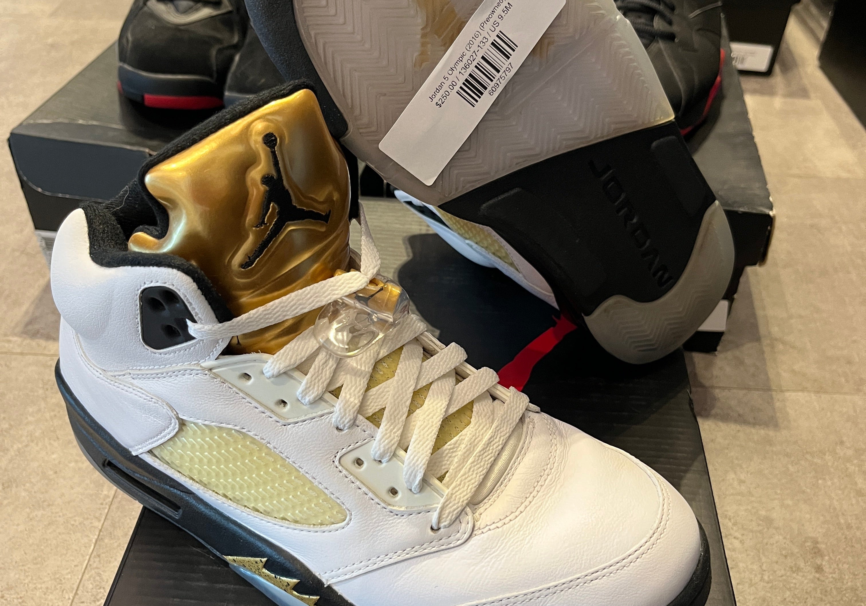 Jordan 5 Olympic (2016) (Preowned Size 9.5)