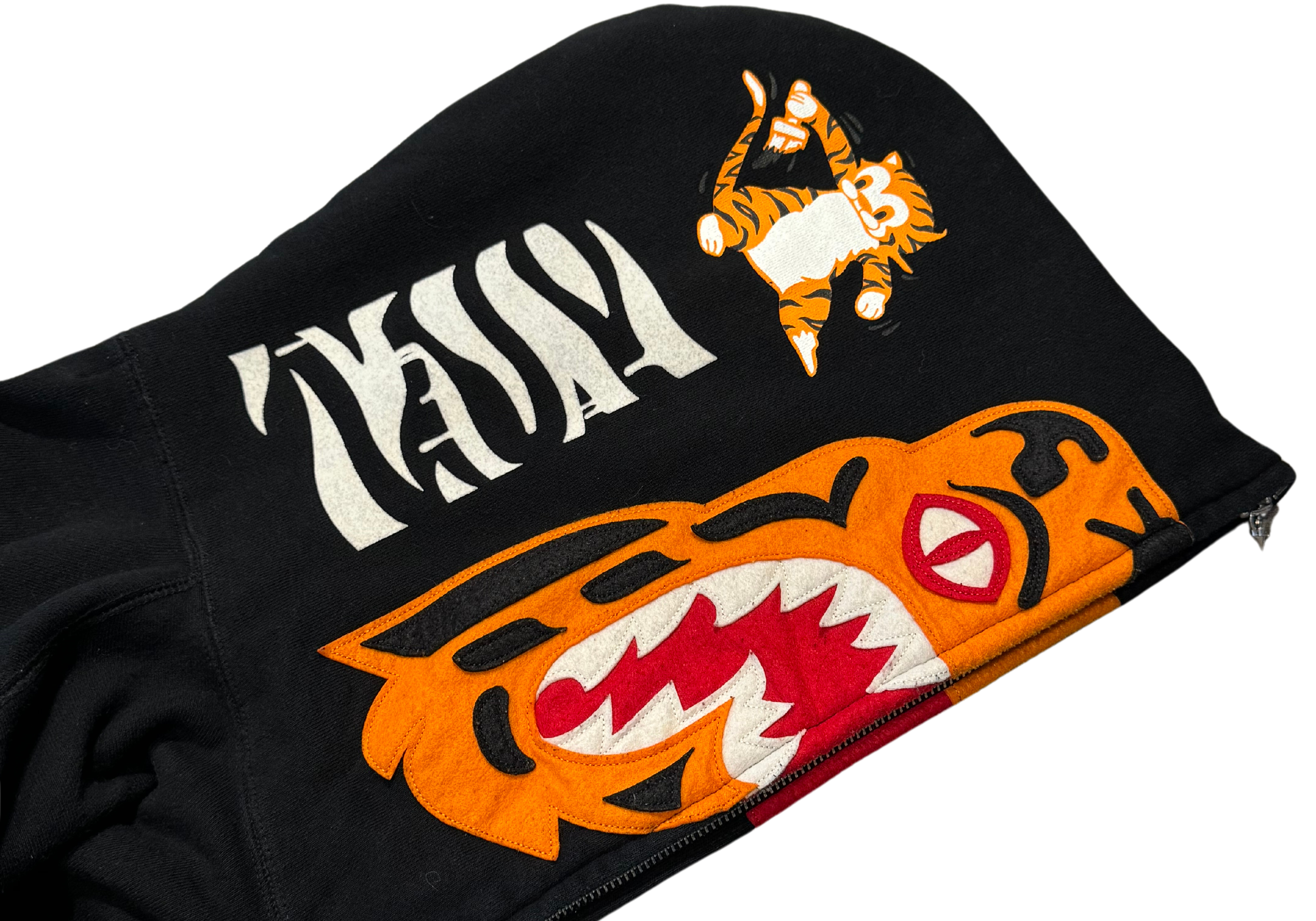 Bape Tiger Shark Full-Zip Hoodie Black (Preowned)