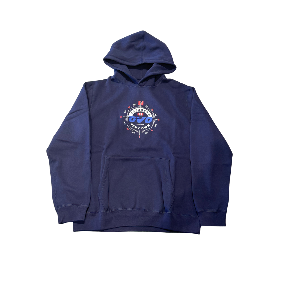 Ovo Compass Hoodie Navy Blue