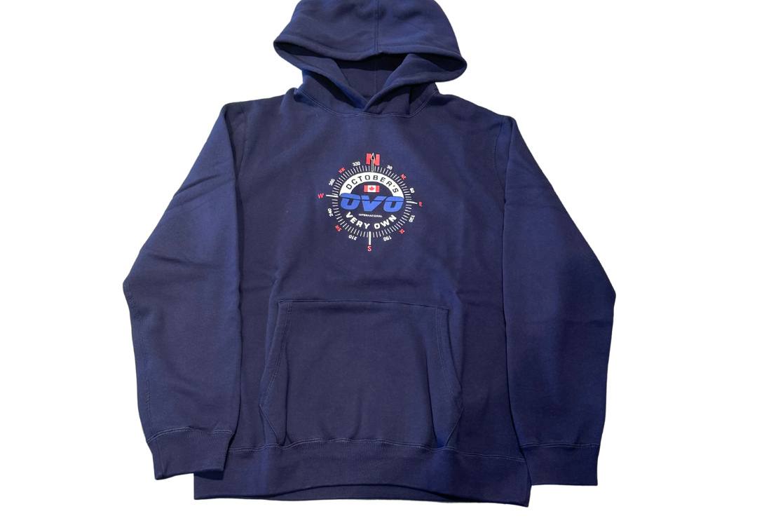 Ovo Compass Hoodie Navy Blue