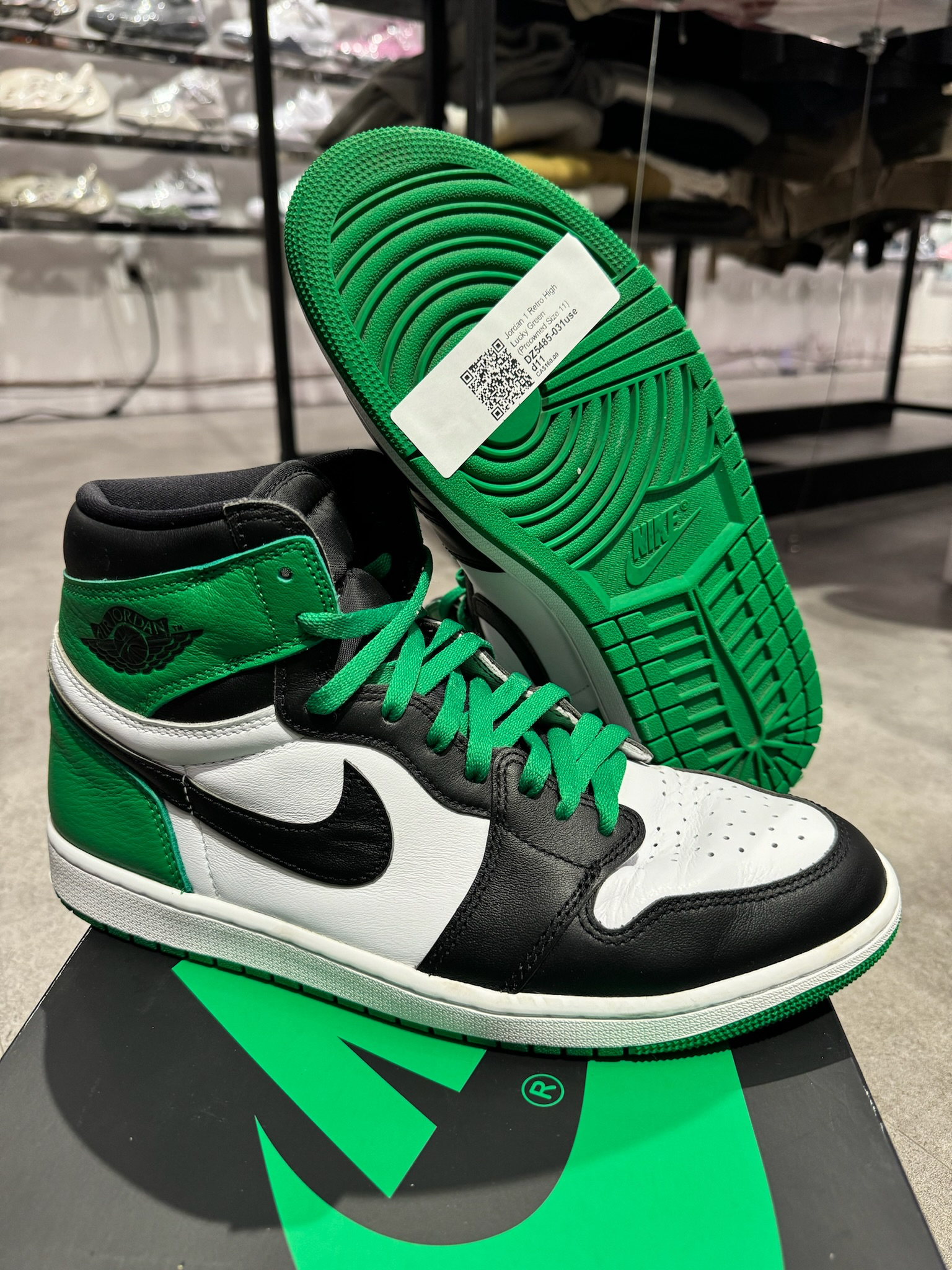 Jordan 1 Retro High Lucky Green (Preowned Size 11)