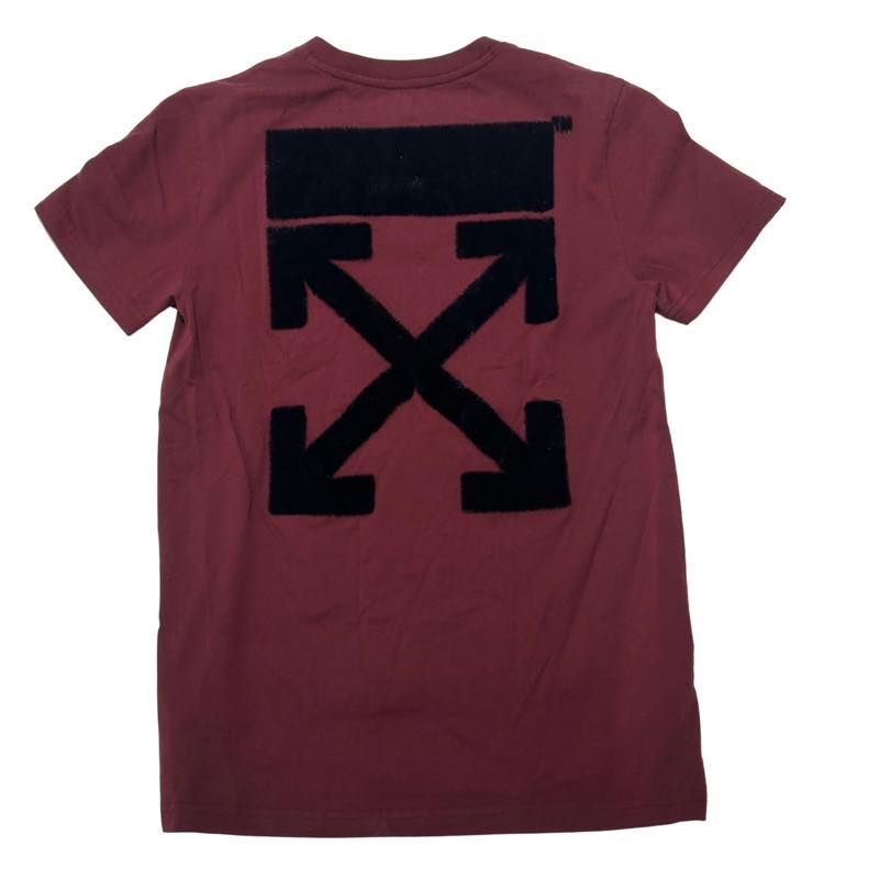 Off-White Women's Faux Fur Arrows T-Shirt Red, pre-owned, size XS – photo 2 of 2