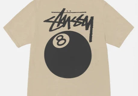 Stussy 8 Ball Pigment Dyed Tee Khaki