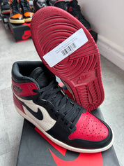 Jordan 1 Retro High OG Bred Toe (Preowned Size 9.5)