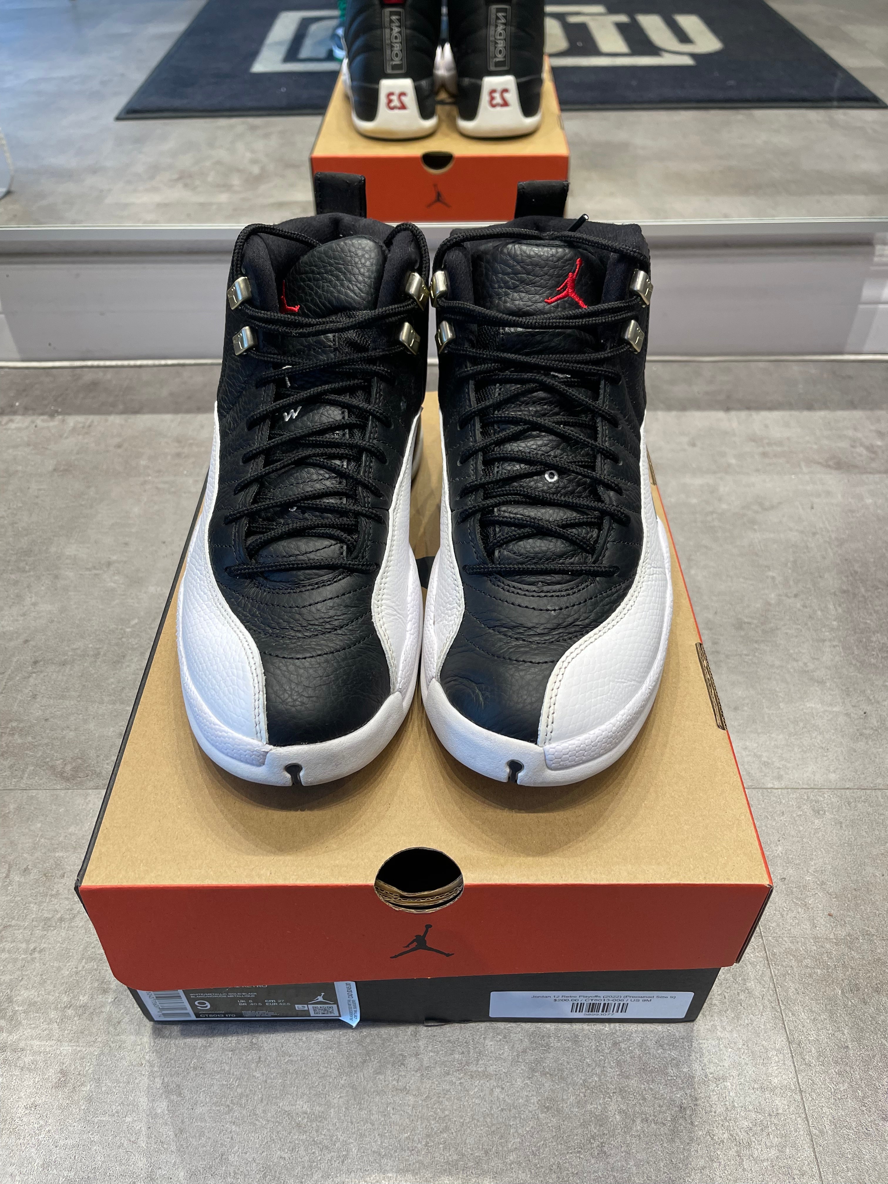 Jordan 12 Retro Playoffs (2022) (Preowned Size 9)