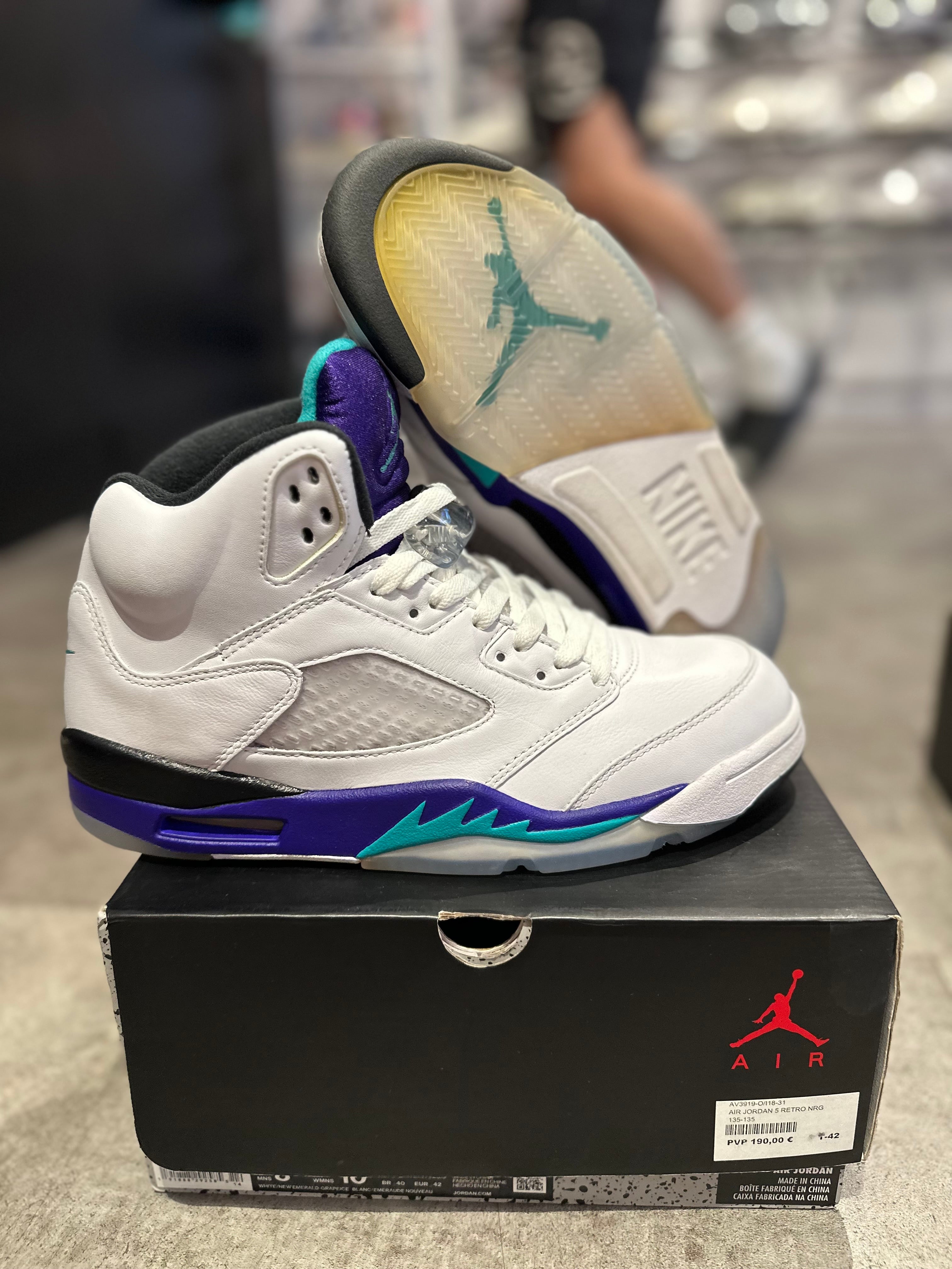 Jordan 5 Retro Grape Fresh Prince (Custom)