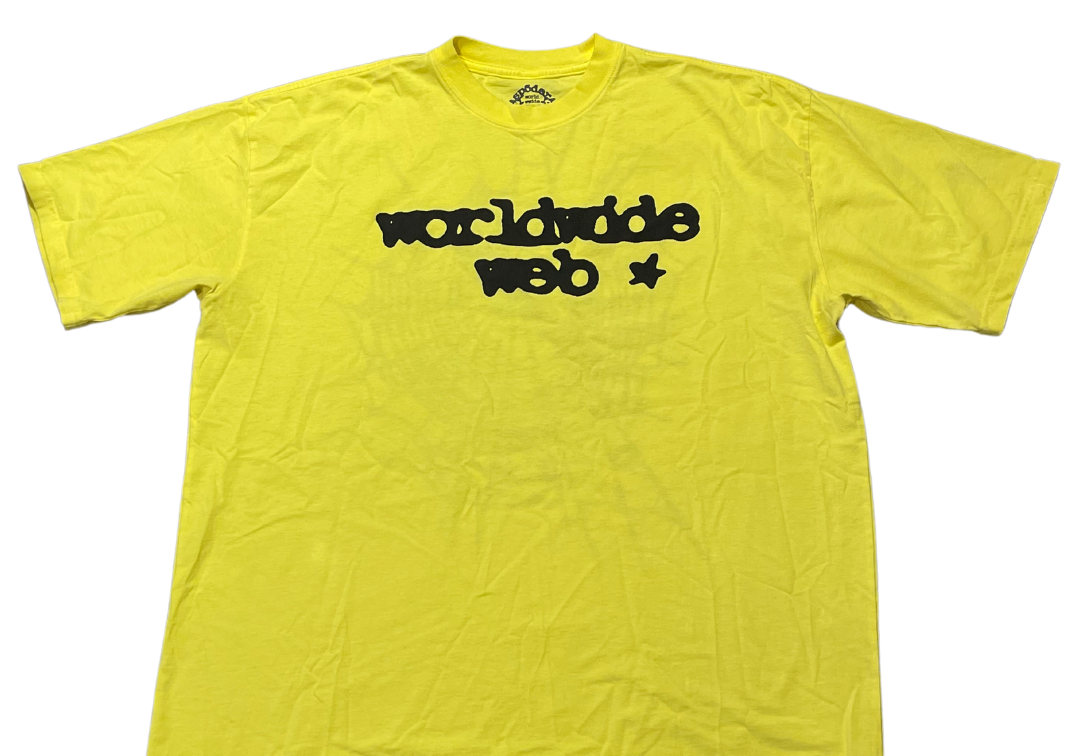 Sp5der Worldwide Web Tee Gold