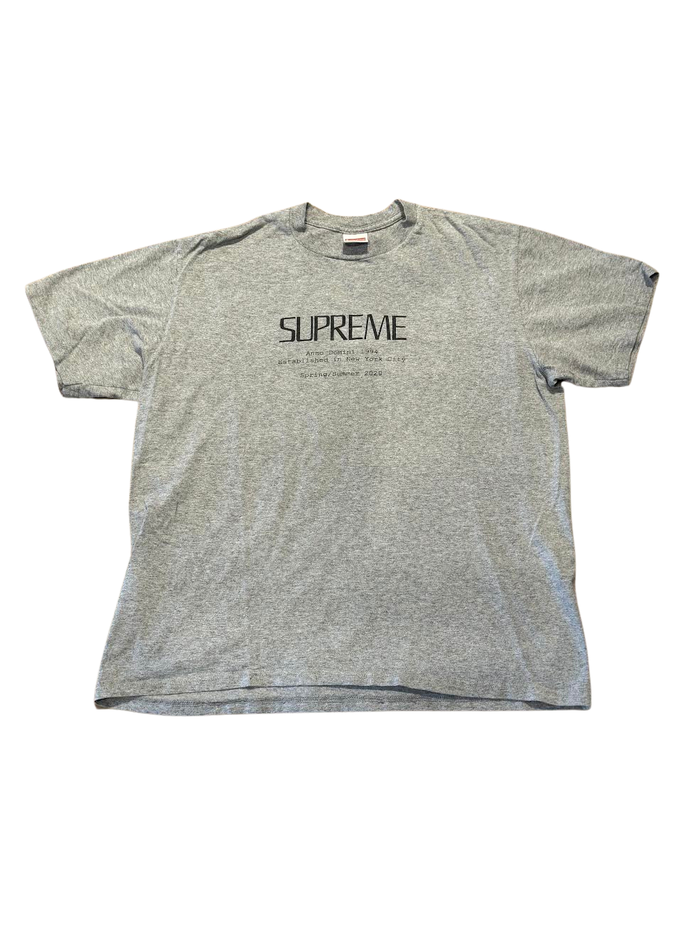 Supreme Anno Domini Tee Heather Grey (Preowned)