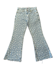 ERL Star Jacquard Light Wash Flared Denim (Preowned)