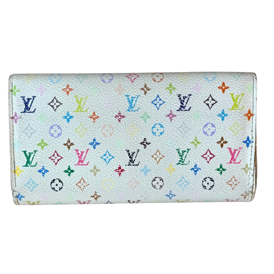 Louis Vuitton x Takashi Murakami Sarah Wallet White (Preowned)