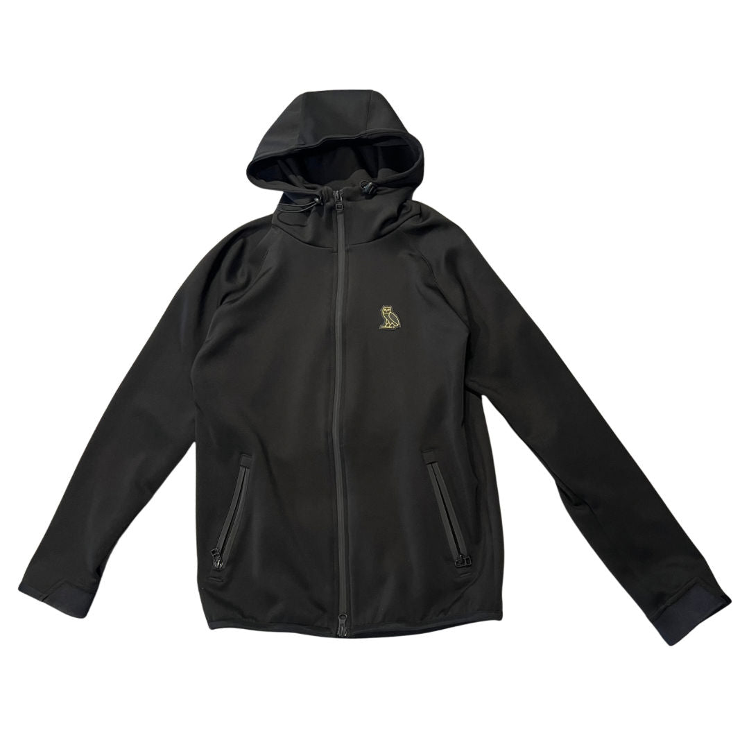 Ovo Shell Zip-Up Jacket Black, pre-owned, size XS