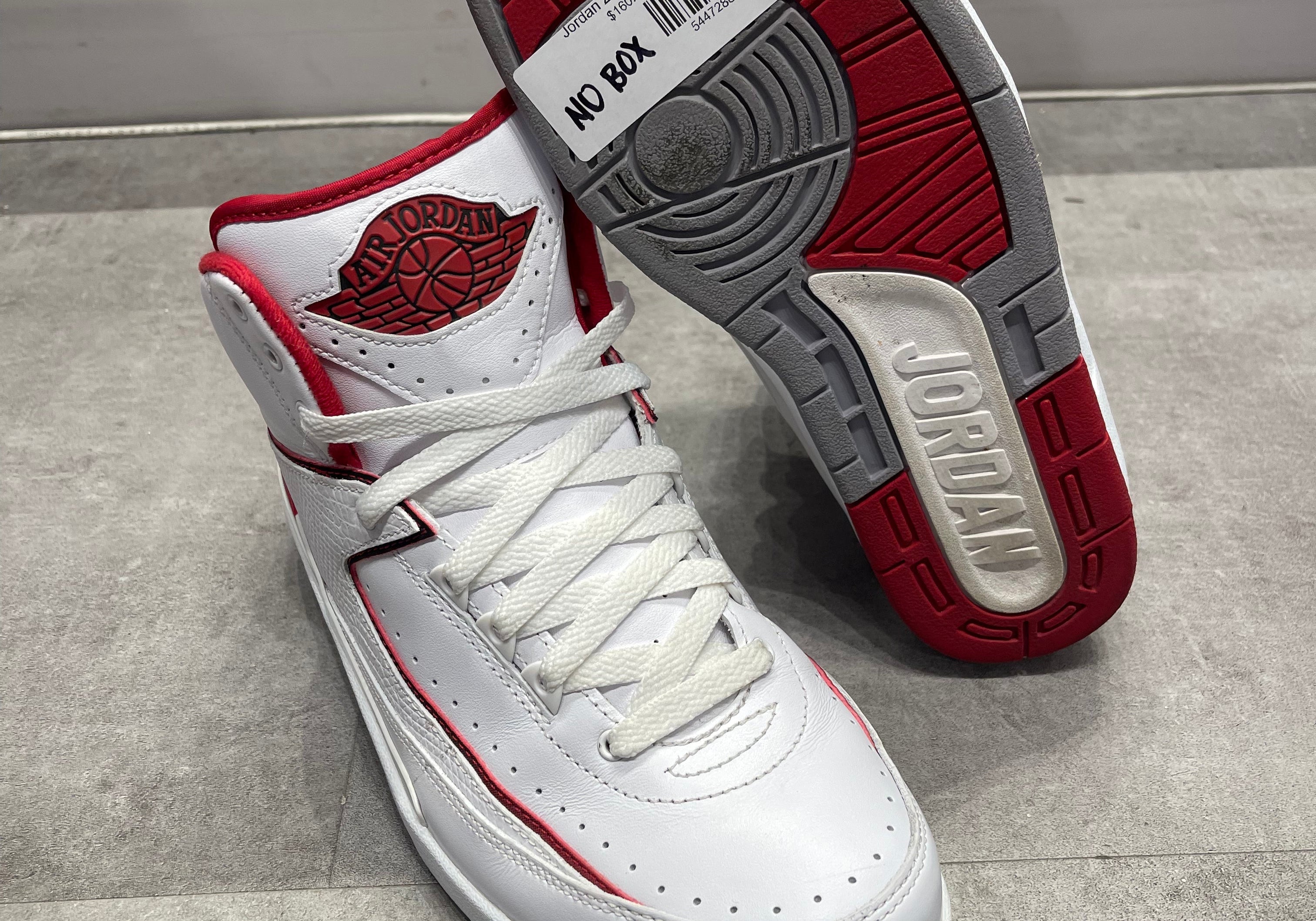 Jordan 2 White Red (2014) (Preowned)