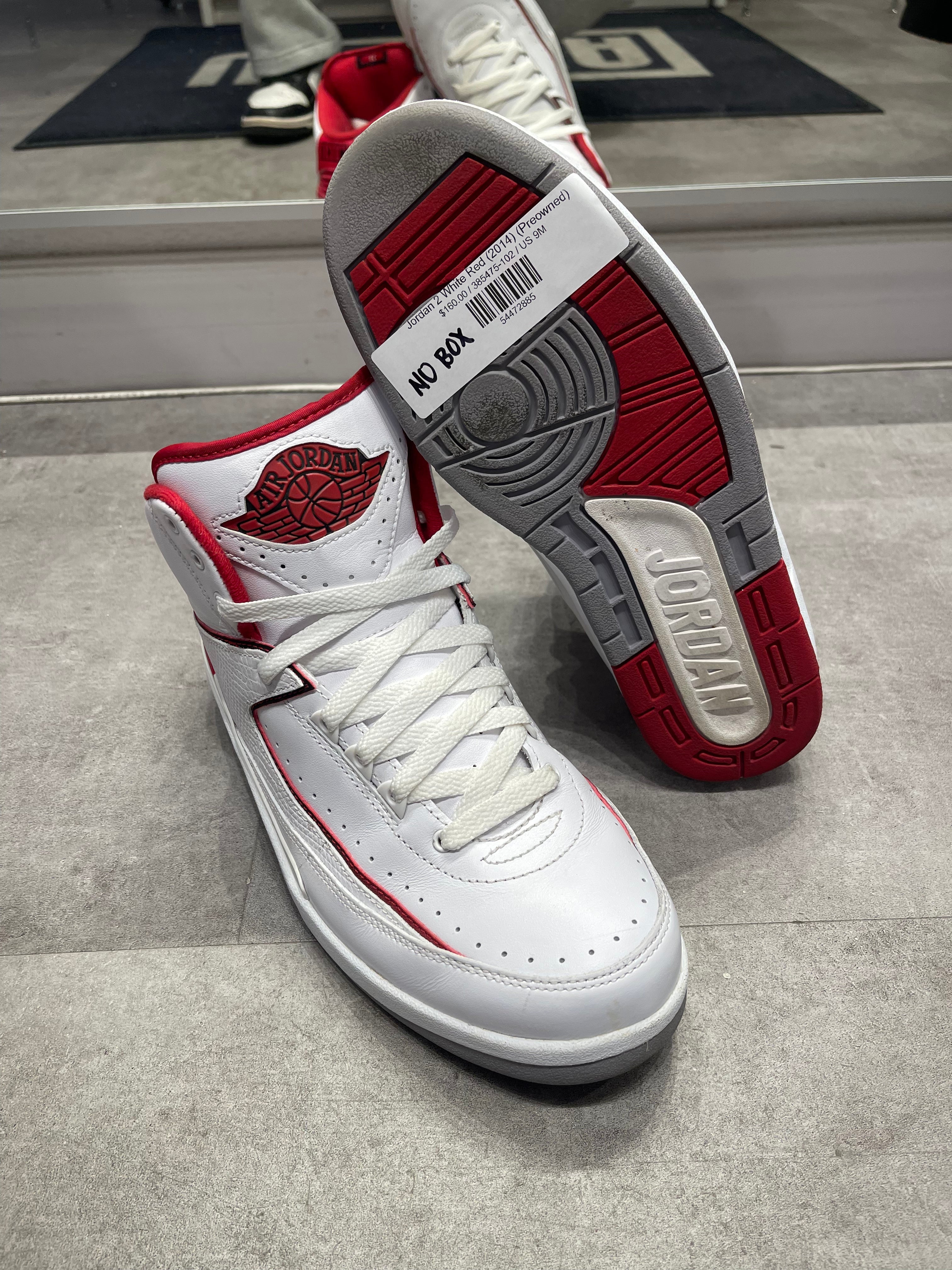 Jordan 2 White Red (2014) (Preowned)