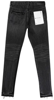 Purple Brand P0001 Shadow Inseam Low Rise Slim Jeans Black