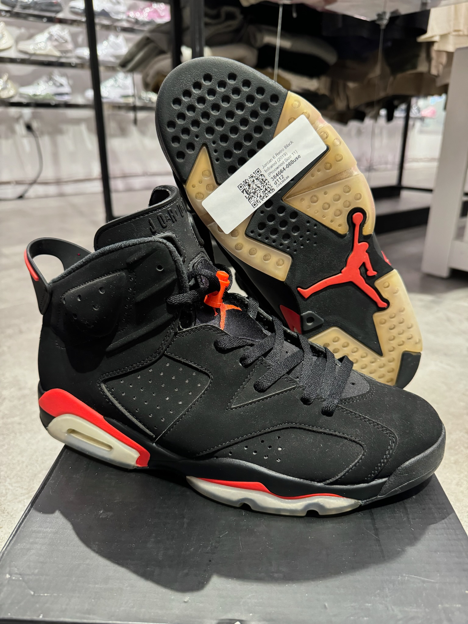 Jordan 6 Retro Black Infrared (2019) (Preowned Size 11)