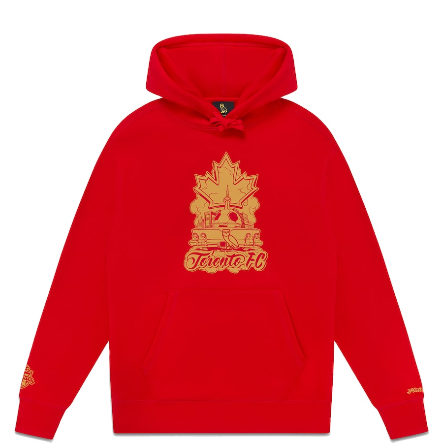 OVO x Toronto FC x Mister Cartoon Hoodie Red