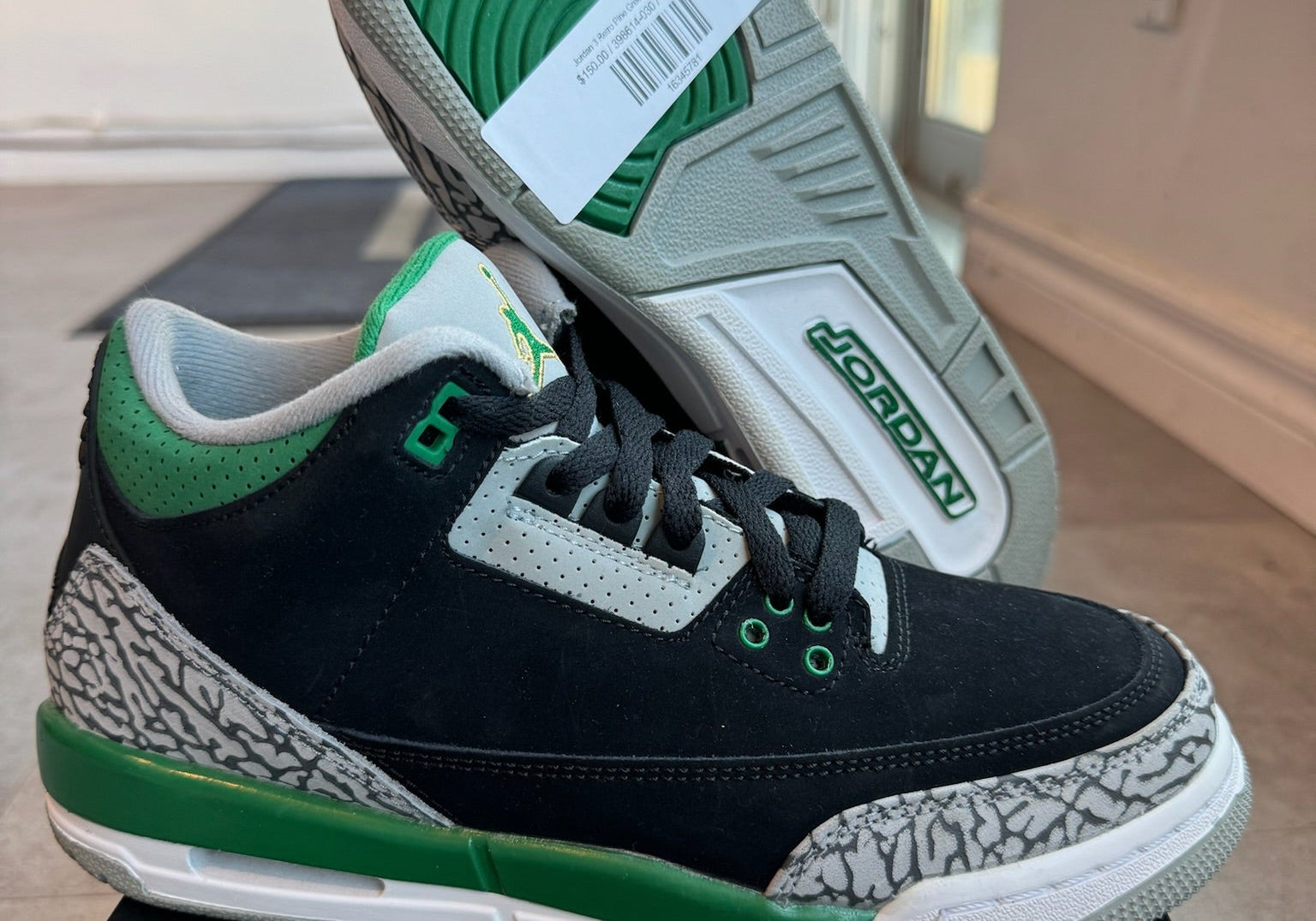 Jordan 3 Retro Pine Green (GS) (Preowned)