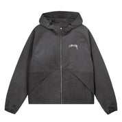 Stussy Wave Dye Beach Shell Jacket Black