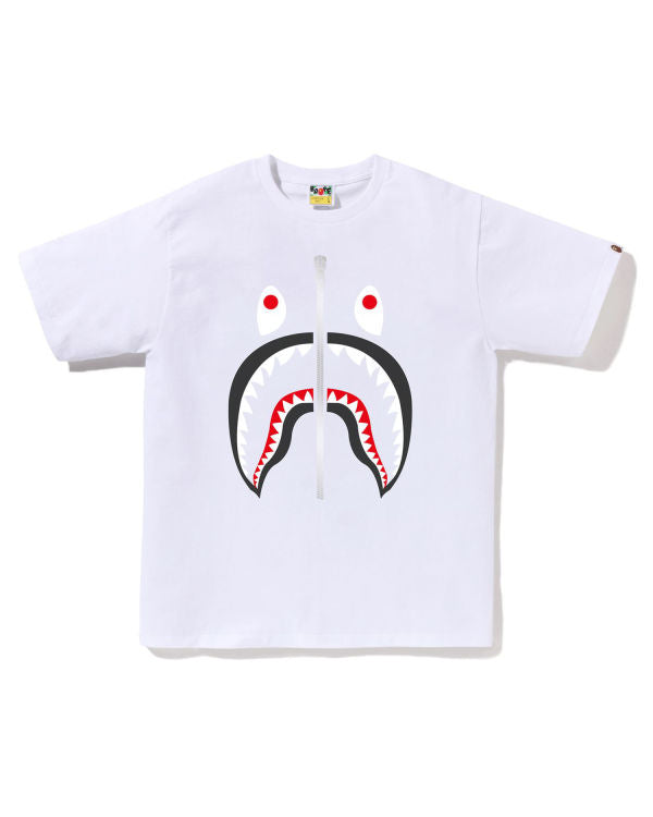 Bape Grey Shark Tee White