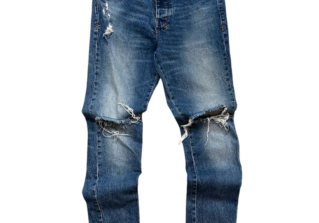 Ksubi Chitch Nostalgia Trashed Blue Denim Jeans (Preowned)