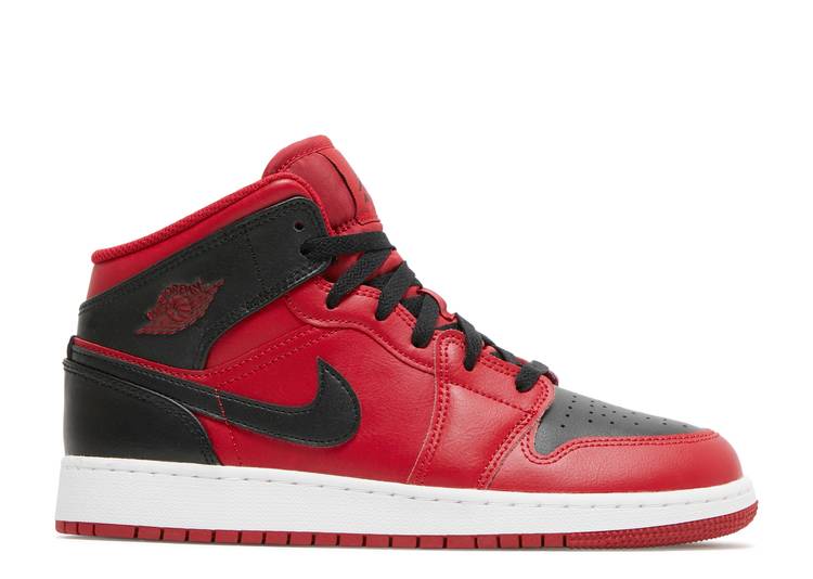 Jordan 1 Mid Reverse Bred (GS) (Preowned Size 6y)